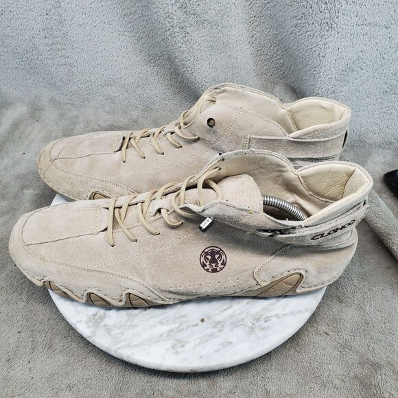 Cloohoo Shoes Mens EU 48 US 14 Tan Suede Ankle Chukka Boots - Picture 5 of 12